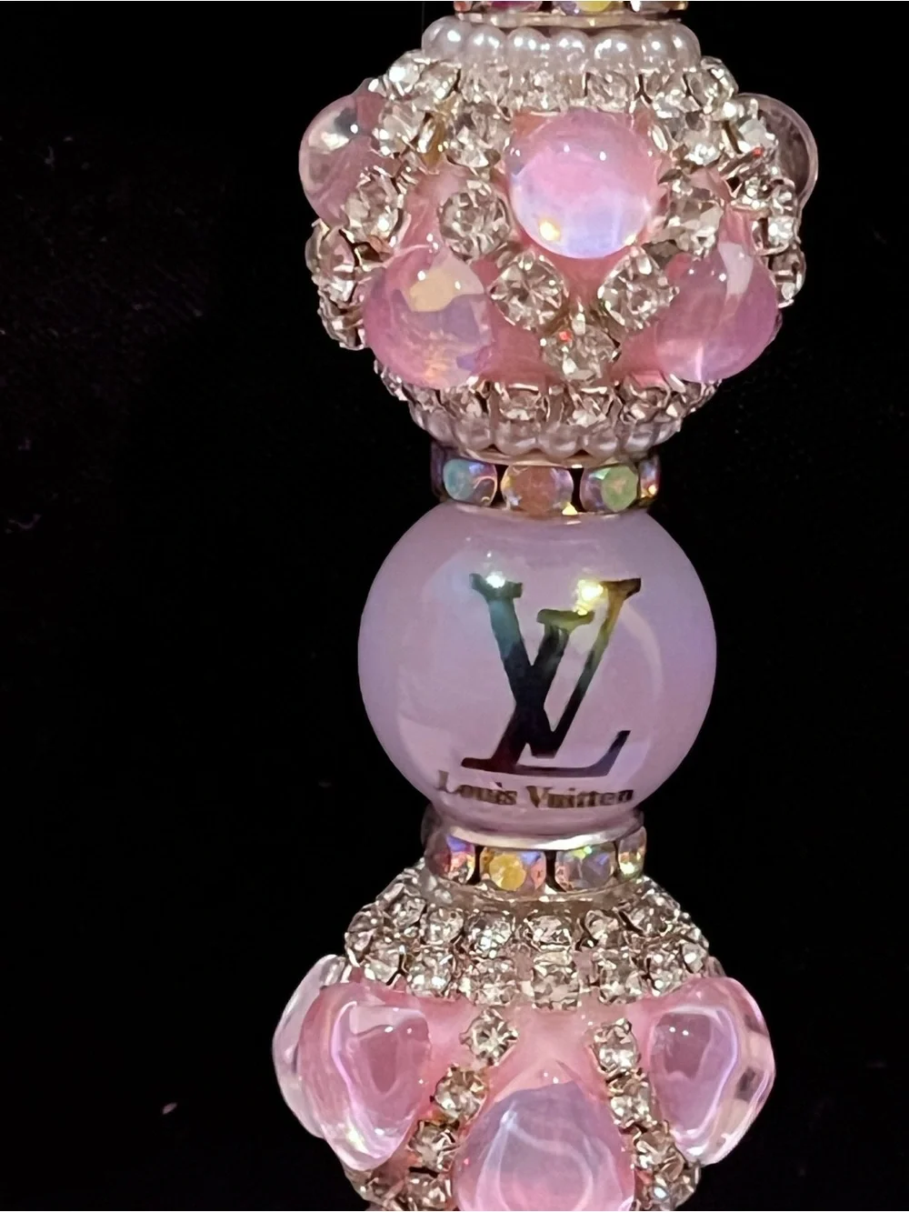 Rare Designer inspired silicone purse focal fancy beaded pen